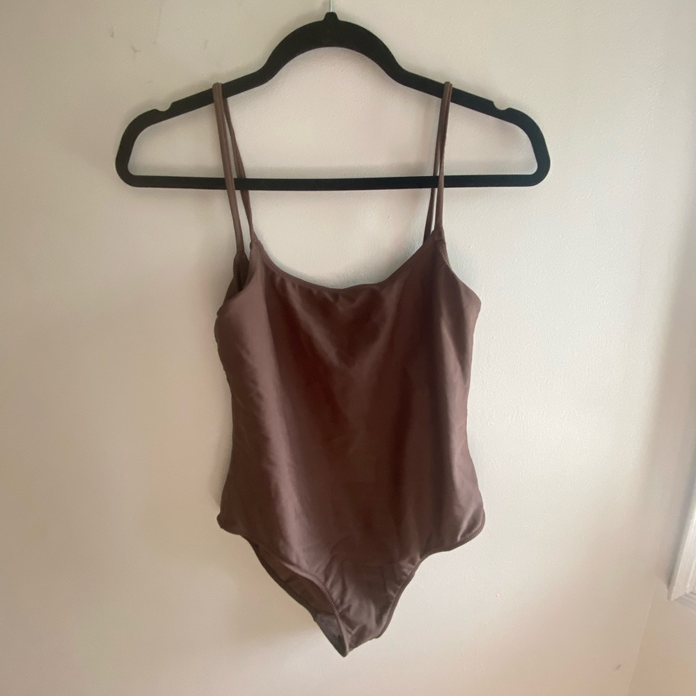 Chocolate One-Piece Sustainable Swimsuit